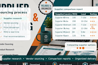 do supplier research and vendor sourcing for your business