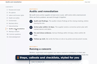 turn your word or PDF document into an interactive visual report
