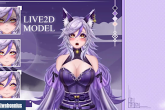 do live2d rigging, vtuber model, vtuber studio, streaming avater, vbridger