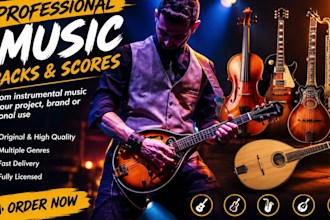 record mandolin banjo siter sarod bendir viola bouzouki for your song