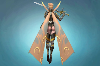 model and rig 3d low poly game characters for rpg, npc and adventure games asset