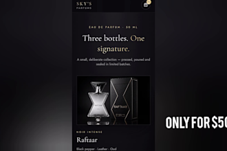 e commerce new perfumes website