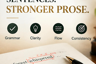 professionally line edit and polish your fiction manuscript
