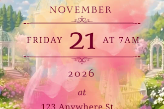 create an elegant wedding invitation video