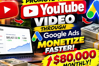 do professional youtube promotion via google ads to gain views