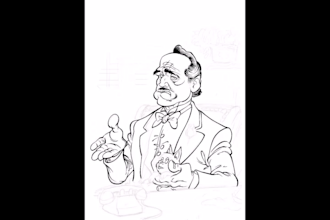 professionally ink and finish your drawing or comic pages
