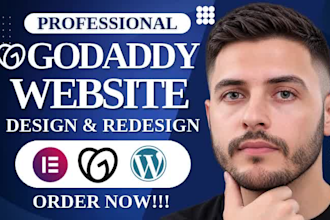 develop godaddy website, design godaddy website or redesign godaddy airo