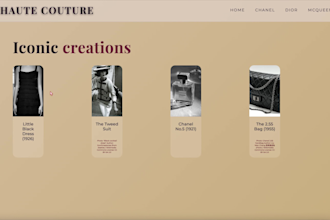build an aesthetic creative website with animations