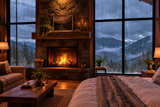 create cozy ambient rain videos with natural sounds