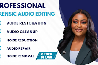 do forensic audio editing enhancement cleanup noise removal and voice isolation
