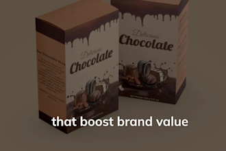 do packaging and label design, food, mailer box package