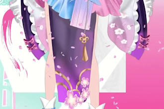 draw and rig live2d vtuber mode, vtuber rigging, vtuber avatar, anime art