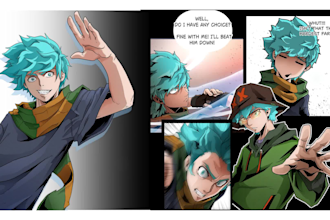 draw webcomic, manga, or anime comic pages for your story