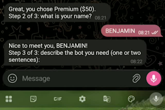build a custom telegram bot for your business