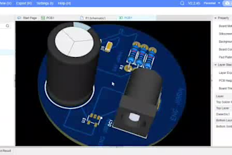 design led pcb board with schematic, thermal management and gerber files
