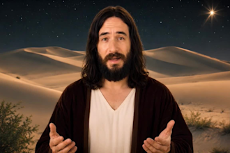 create a personalized jesus birthday greeting video in HD