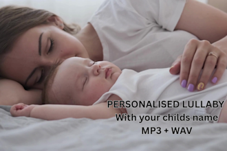 create a personalised lullaby with your childs name pro mastered
