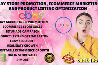 do ebay store promotion ecommerce marketing ebay seo website etsy traffic sales