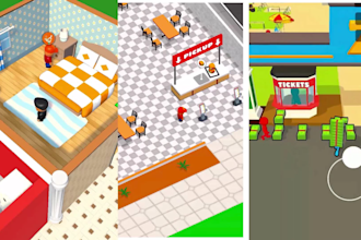 develop hyper casual mobile game, hypercasual, puzzle, arcade, top down game