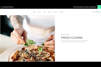 responsive wordpress elementor restaurant online food ordering website design