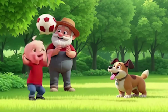 create 3d cartoon animation ,storytelling videos and kids music video using ai
