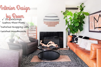 be your interior designer for a residential room