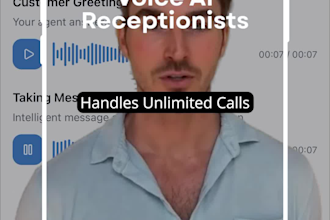implement an ai receptionist that answers calls and books customers