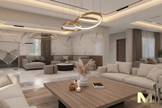 do 3d design and photorealistic render for your bedroom, living room, or office