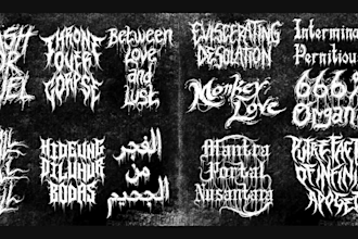 make professional band logo for metal