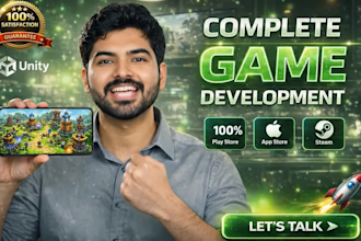 develop unity mobile game card, board game, arcade game, educational game reskin