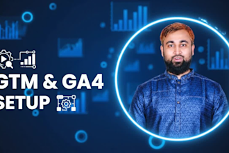set up GTM and ga4 tracking for your website
