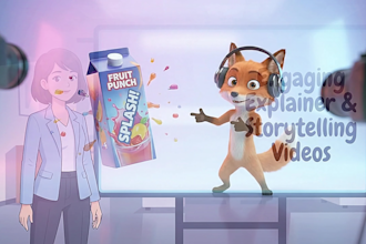 create custom 2d 3d animated video for kids stories and commercial ads