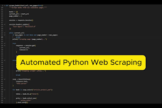 scrape websites and extract data using python