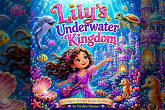 create a beautiful children book and cover with ai