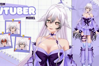 design and rig live2d vtuber model 3d vtuber model vtuber commission 2d anime