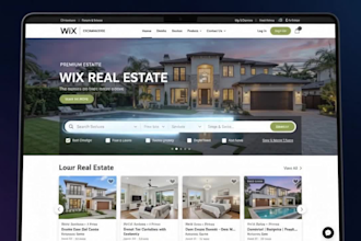 create a wix online course website with a professional design website with wix