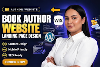 design author website book author website ebook website author landing page SEO