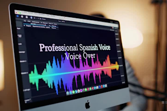 record a professional spanish voiceover for youtube, ads or audiobooks