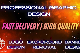 design professional logo, banners, and remove backgrounds