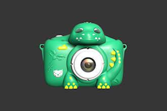 create stylized 3d character modeling, product modeling and texturing