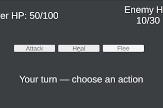 program a turn based combat system for your unity rpg