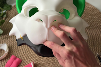 create a custom fursuit head base model for 3d printing