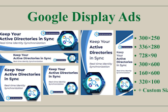 design professional google display ads banners in all standard sizes