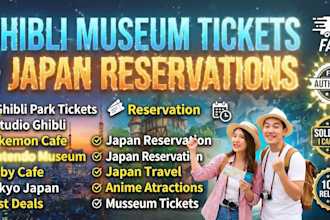secure ghibli park, pokemon cafe and nintendo museum tickets
