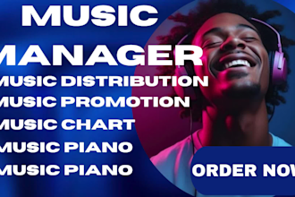 music distribution, promotion, chart, youtube channel monetization and managing