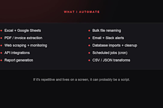 write a python script to automate your boring tasks