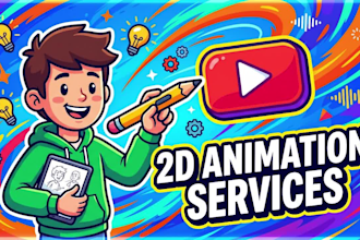 2d character animation, cartoon animation explainer character animation services