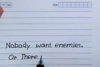 write anything in beautiful handwriting