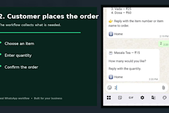 set up a whatsapp auto reply and order bot for your small business