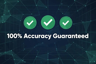 fast and accurate data entry work